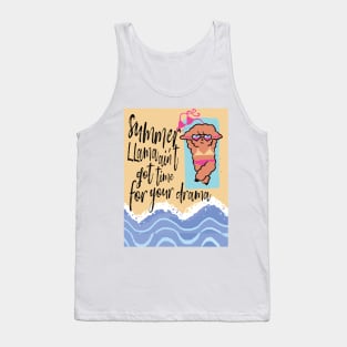 summer llama aint got time for your drama Tank Top